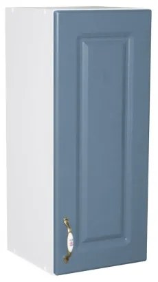 Corp superior 30 cu 1 usa Zebra MDF albastru drept