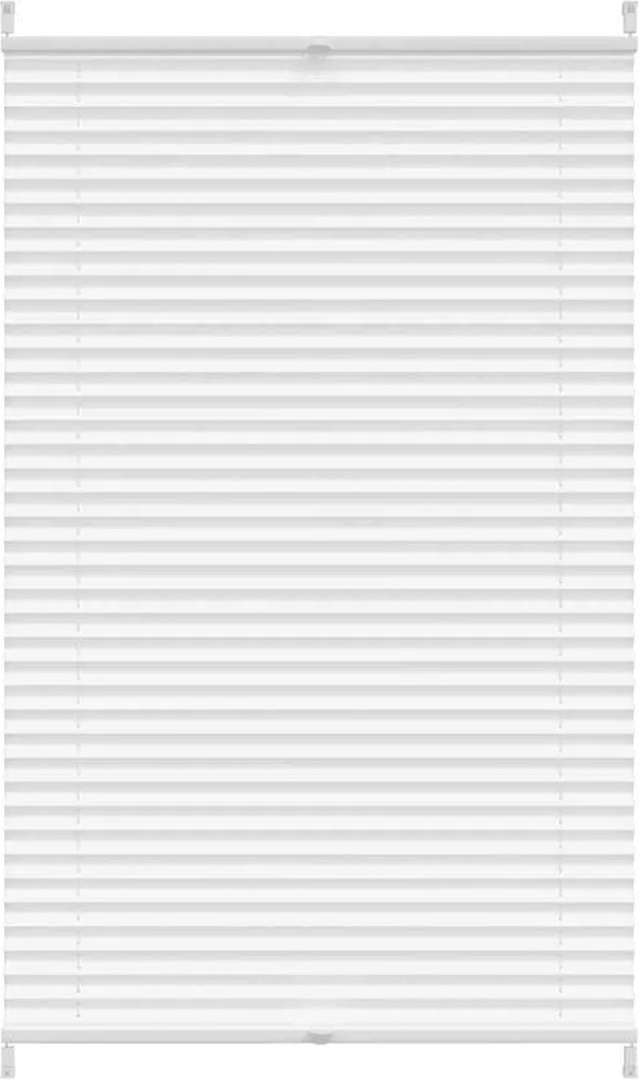 vidaXL Jaluzea plisse, alb, 70x125 cm, pliuri