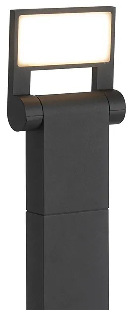 Stâlp modern pentru exterior antracit 60 cm cu LED IP54 - Zane