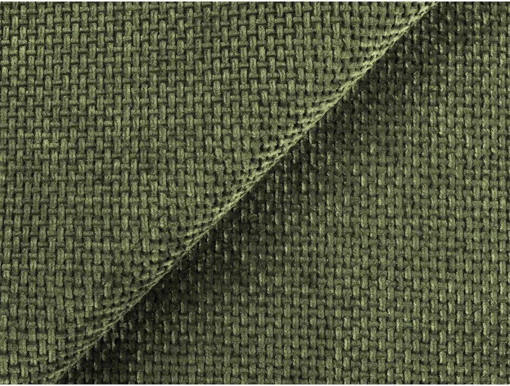 Canapea verde cu tapițerie din chenille 244 cm Lani – Makamii