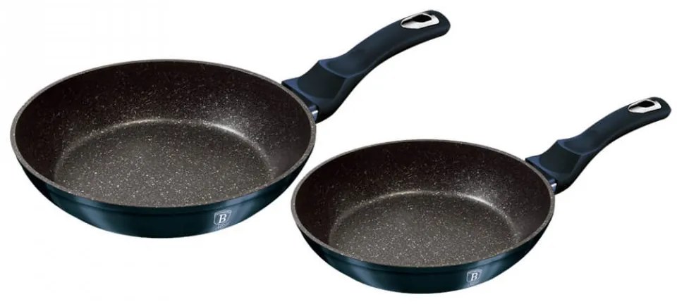 Set 2 tigai marmorate (3 straturi) Aquamarine Metalic Line Berlinger Haus BH 1883