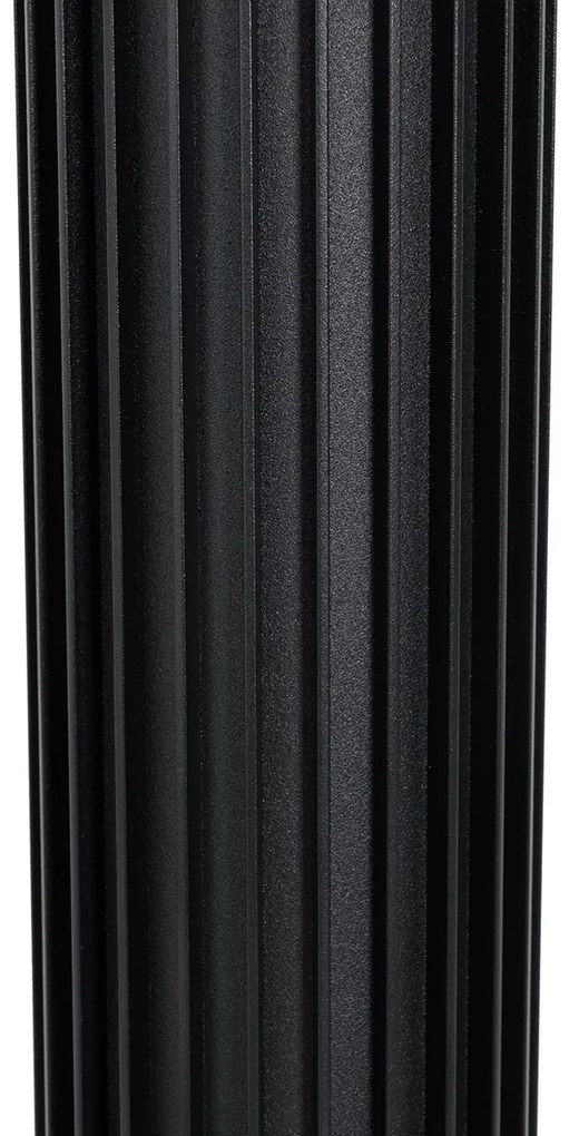 Stâlp de iluminat exterior de design negru 80 cm IP44 - Boris