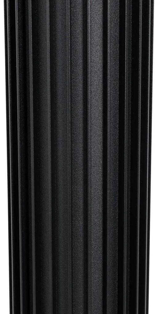 Stâlp inteligent de exterior negru 80 cm IP44 RGBW incl. GU10 50mm - Boris