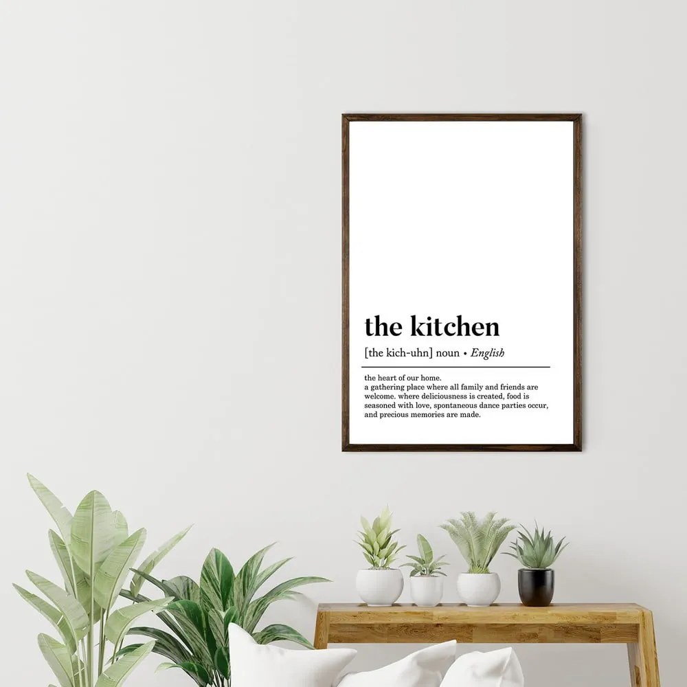 Poster cu ramă 50x70 cm Kitchen – Wallity