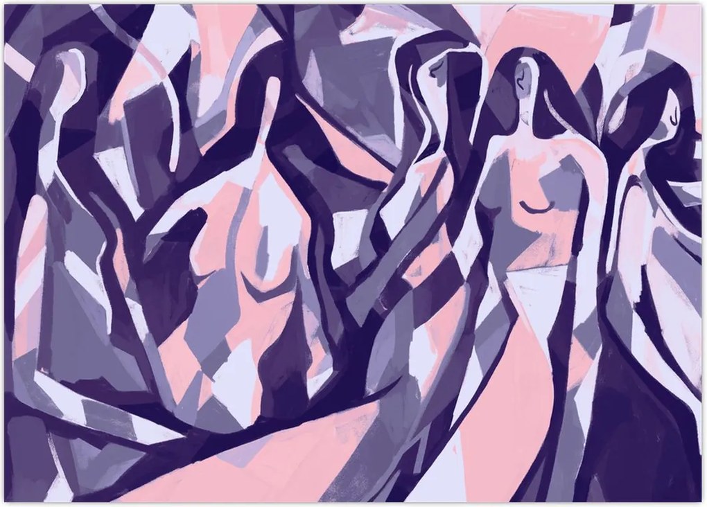 Tablou - Abstract, femei (70x50 cm)