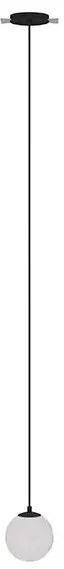 Pendul LED incastrabil design tehnic Luna negru, 4000K