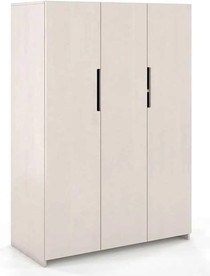 Dulap lemn masiv Clement Personalizabil, 128 × 60 × 180 cm - Alb