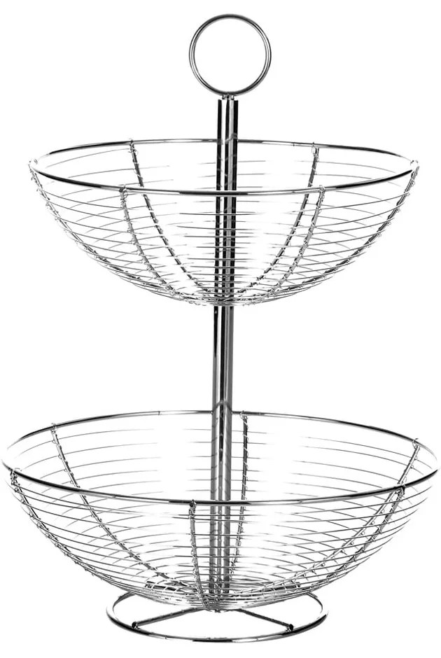 Suport etajat din metal Casa Selección Baker, înălțime 41 cm