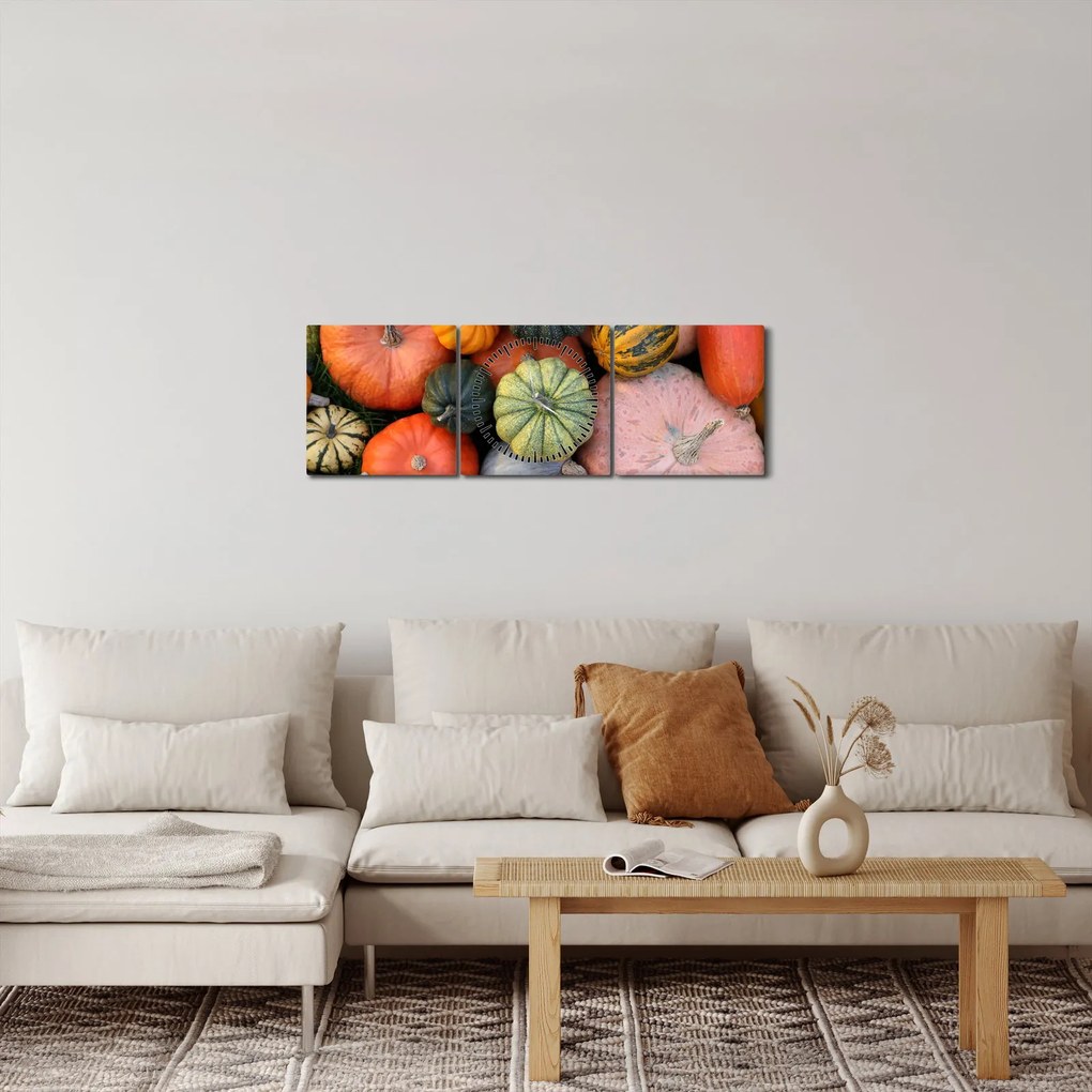 Tablou - Dovleac (cu ceas) (90x30 cm)