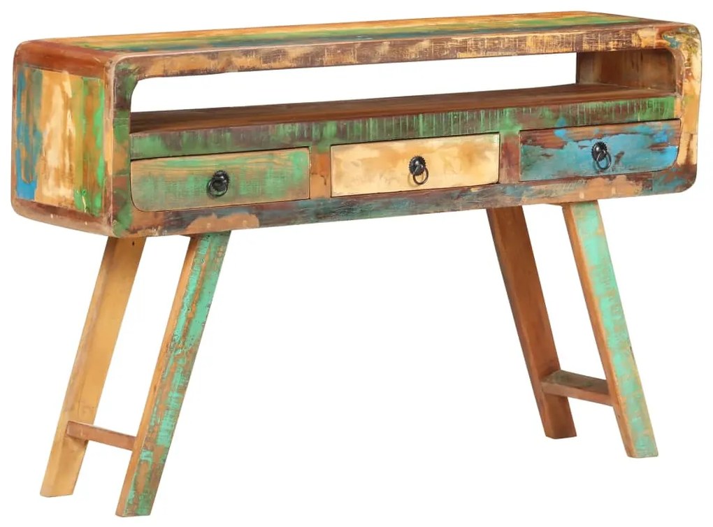 320455 vidaXL Servantă, 120x30x75 cm, lemn masiv reciclat