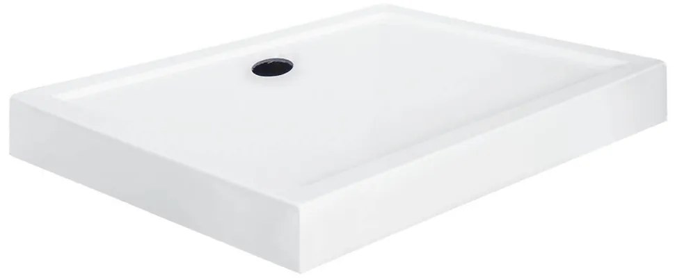 Cabină de duș asimetrică Silves 80x100 cu cădiță de duș