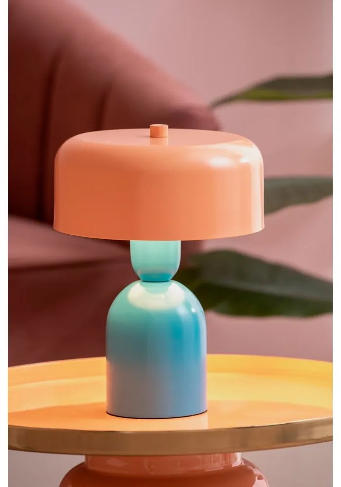 Veioză albastră/portocalie (înălțime 24 cm) Double Funky – Leitmotiv