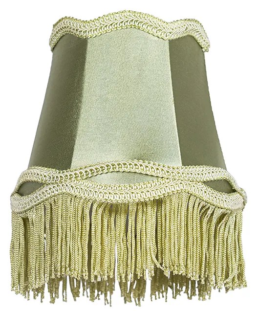 Abajur din stofă verde 12 cm - Granny