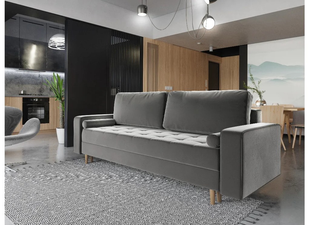 Supermobel Canapea extensibilă tapițată PRIMA, 238x90x91, itaka 48