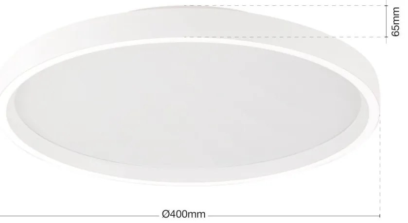 Plafoniera LED design circular MASCA D-40cm alba