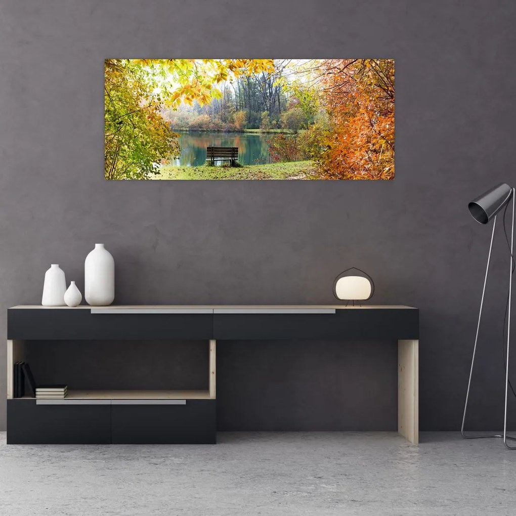 Tablou cu pescărie (120x50 cm)