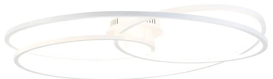 Plafoniera albă 78 cm cu LED inclus 3 trepte de diminuare - Rowin