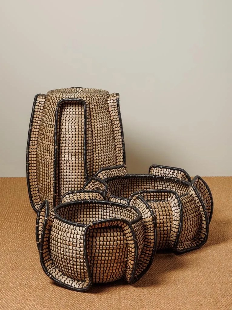 Cos de depozitare, din iarba de mare, D52cm, Quadrimac
