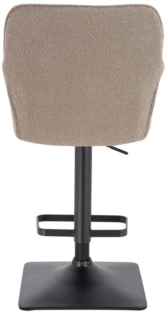 HR550KW Scaun Latte Boucle cu Bază Neagră