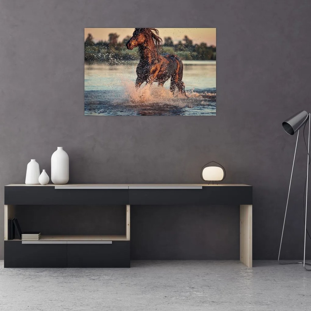 Tablou - Cal care aleargă (90x60 cm)