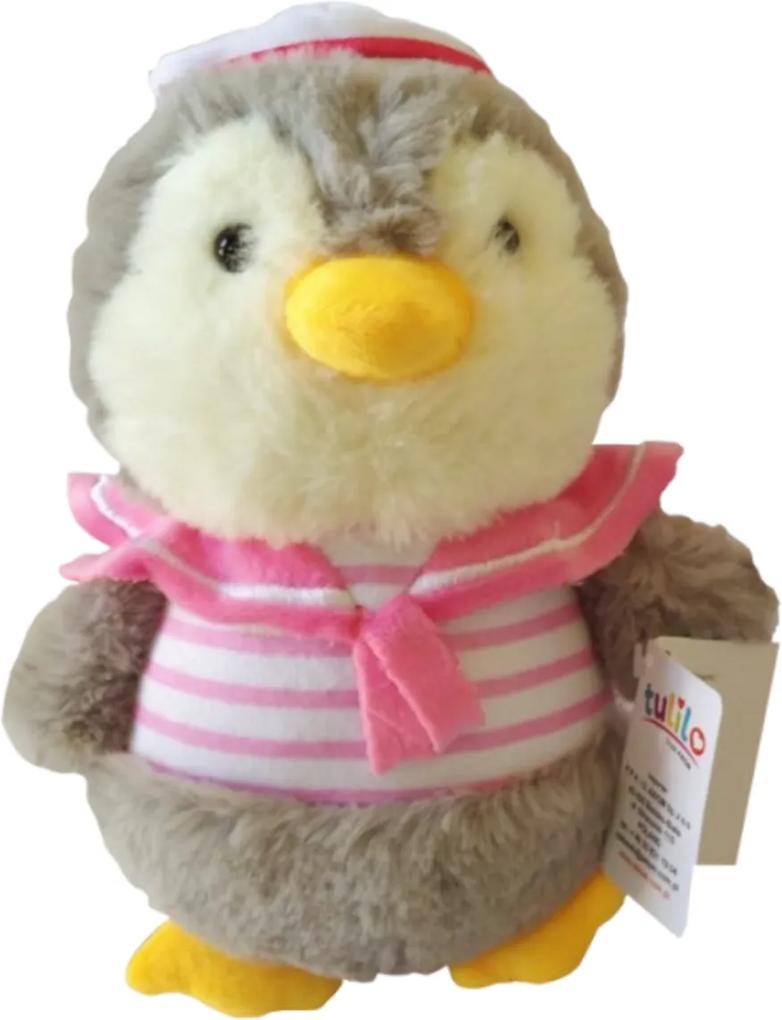 Jucărie de Pluș Tulilo, Pinguin, 23 cm - roz