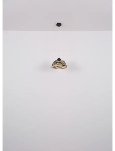 Lustră pe cablu COLLY 1xE27/15W/230V bambus Globo 15767H1