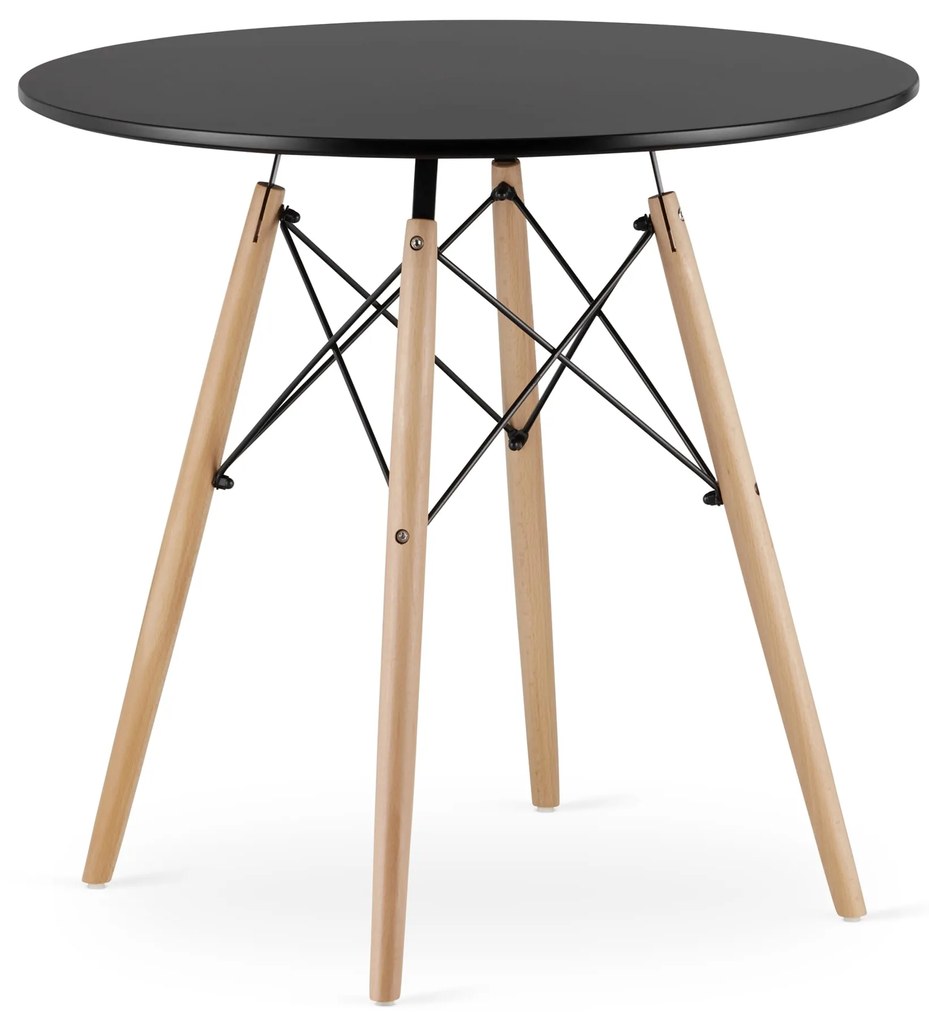 OFERTA Masa de sufragerie neagra OSLO 80x80 II. calitate