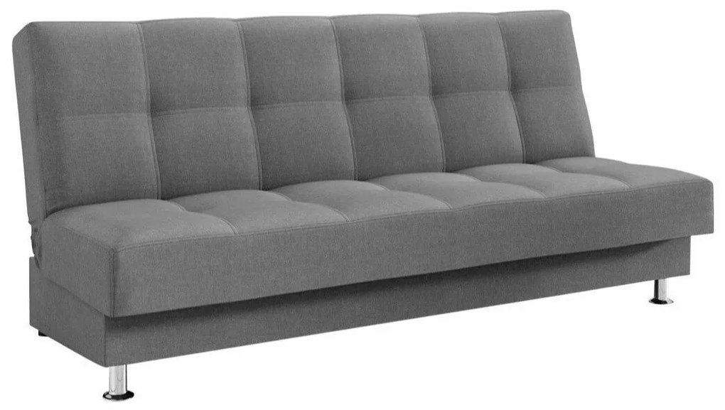 Canapea extensibilă Columbus 210Cutie de pat, Gri, 90x193x85cm, 51 kg, Picioare: Plastic