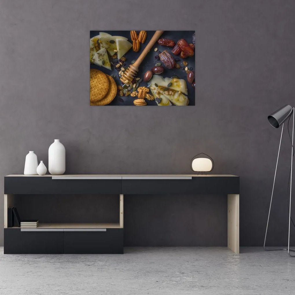 Tablou cu cu fructe uscate (70x50 cm)