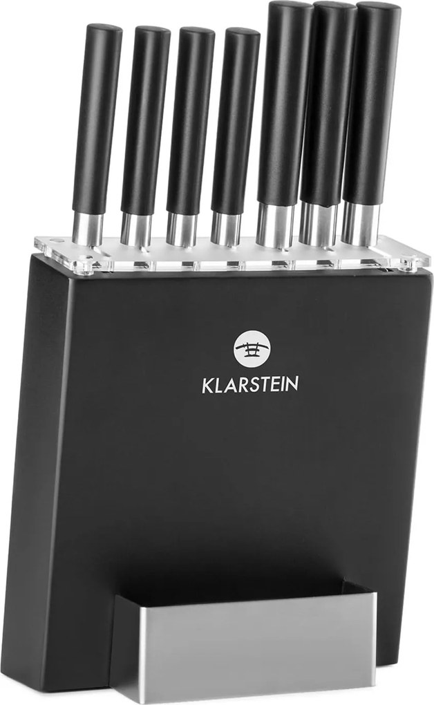 Klarstein Kitano, 8 delar Knivset med knivblock, precisionsblad