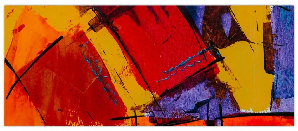 Tablou cu abstracție (120x50 cm)