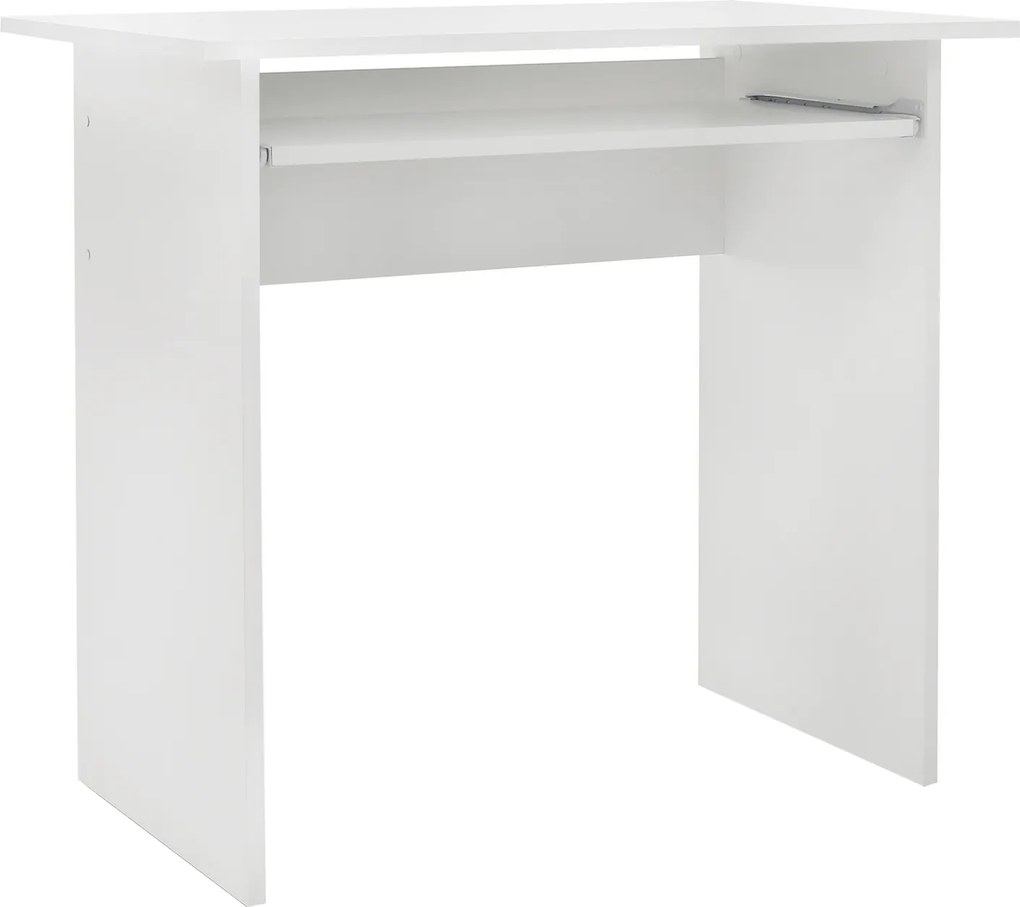 Masa birou VERNER NEW, alb, DTD laminat, 82x50x75 cm