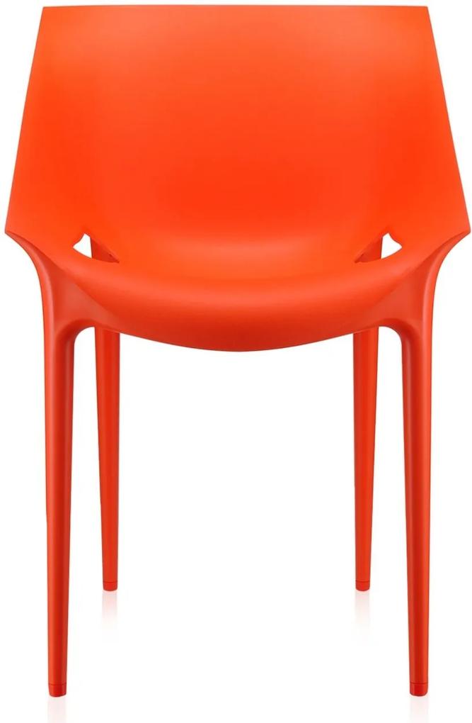 Scaun Kartell Dr. Yes design Philippe Starck &amp; Eugeni Quitllet, rosu-portocaliu