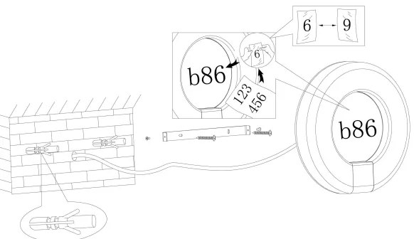 Eglo 98147 - LED Număr de casă MARCHESA LED/15W/230V IP44