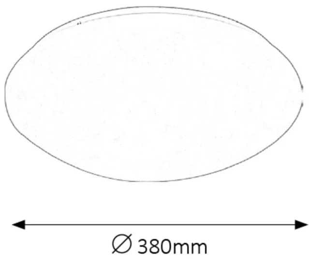 Plafoniera LED design modern Lucas alb 38cm