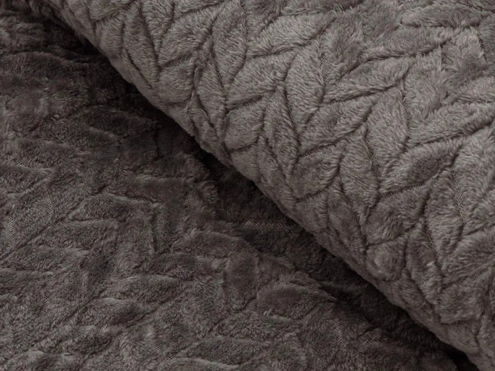 Patura din microplus Culoare gri inchis, DELORA 150x200 cm