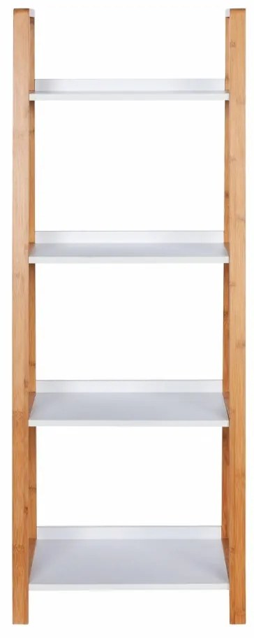 Suport cu 4 rafturi Finja, Wenko, 43 x 112 cm, bambus, natur
