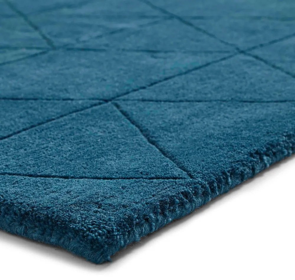 Covor din lână Think Rugs Kasbah, 150 x 230 cm, albastru