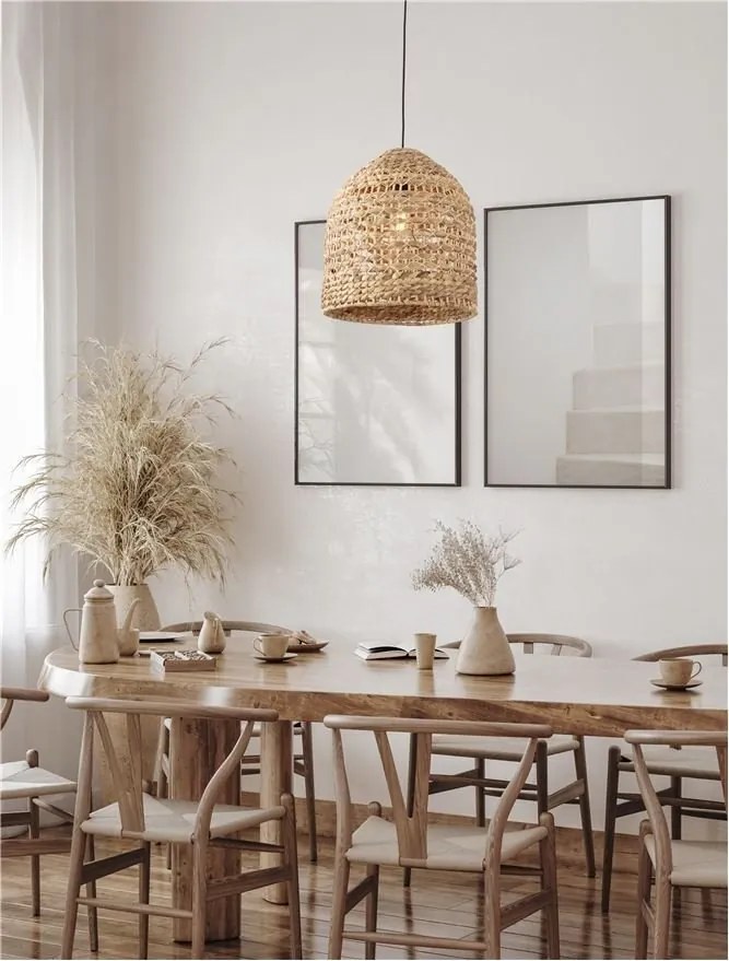Lustra boho style design natural Bola