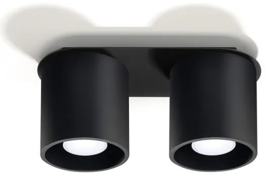 Plafonieră ORBIS 2 2xGU10/40W/230V negru