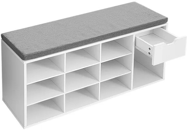 Pantofar VOREN alb/gri