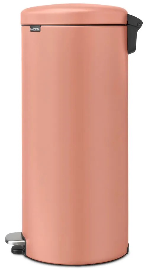 Coș de gunoi somon cu pedală din oțel 30 l NewIcon – Brabantia