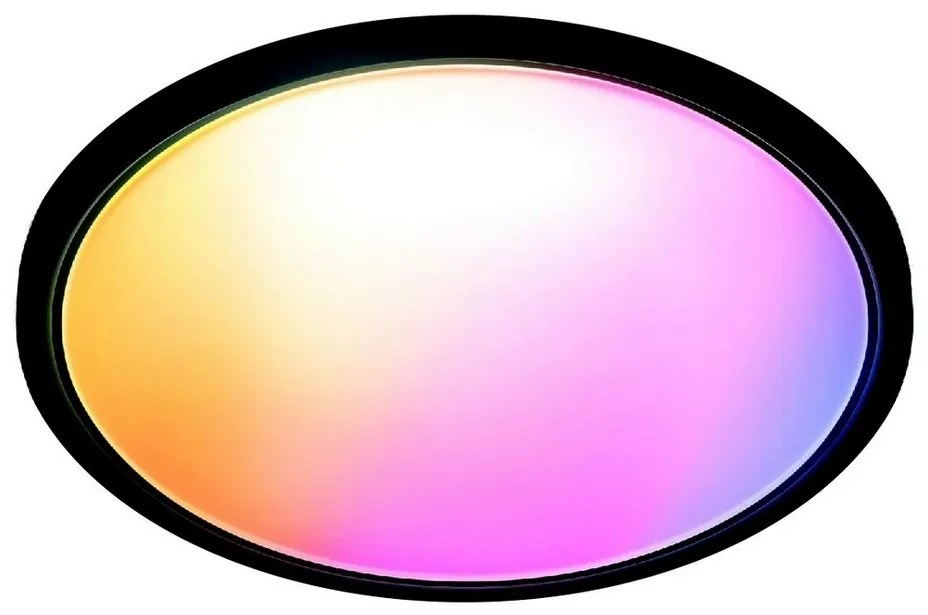 WiZ - Plafonieră LED RGB SUPERSLIM dimabilă 22W 230V Wi-Fi negru