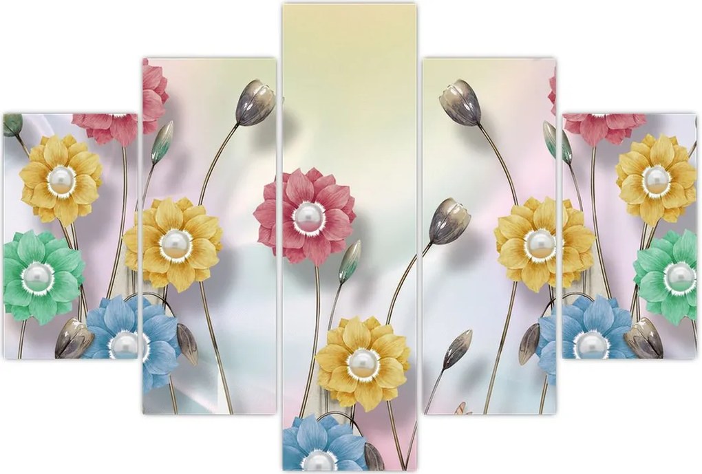 Tablou - Lunca colorată (150x105 cm)