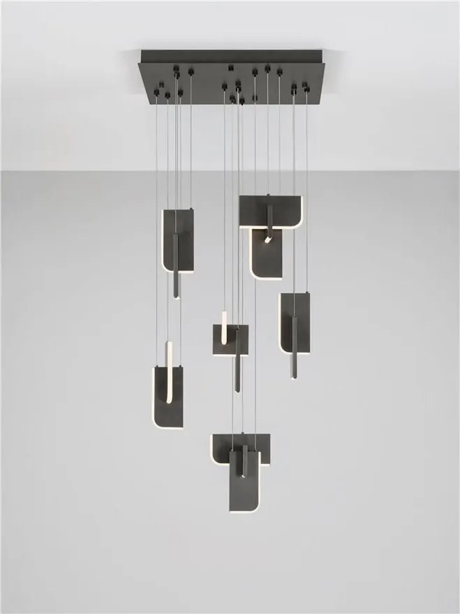 Lustra LED suspendata liniara design decorativ 3000K TOTEM 56W