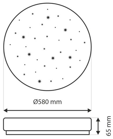 Plafonieră LED dimabilă IPOLY LED/60W/230V 2700-6500K + telecomandă