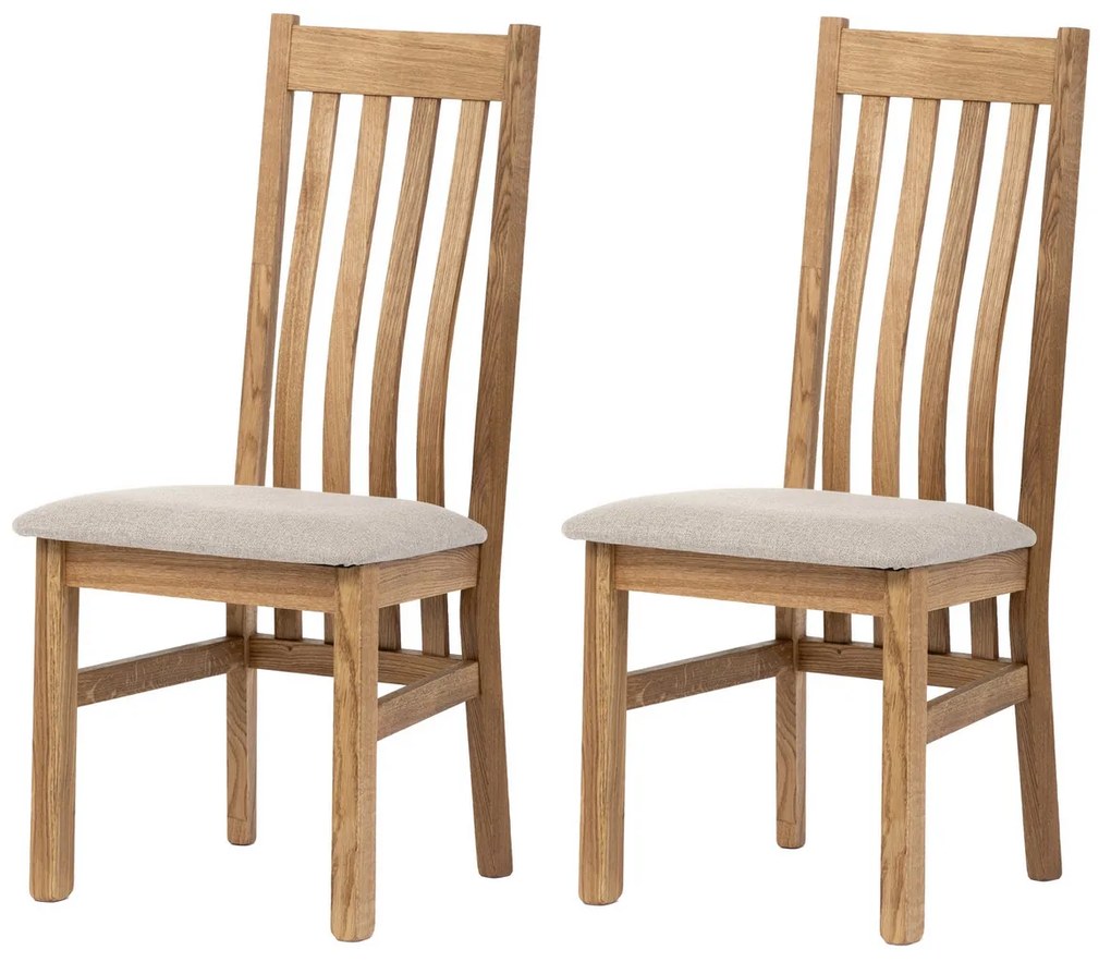 Set de scaune de sufragerie C-2100 CRM2, stejar, 2buc.