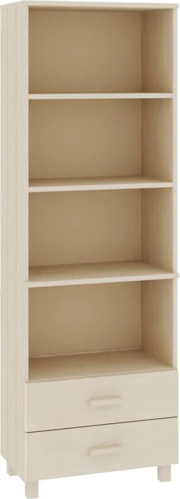 vidaXL Dulap înalt „HAMAR” maro miere 60x35x180 cm, lemn masiv de pin