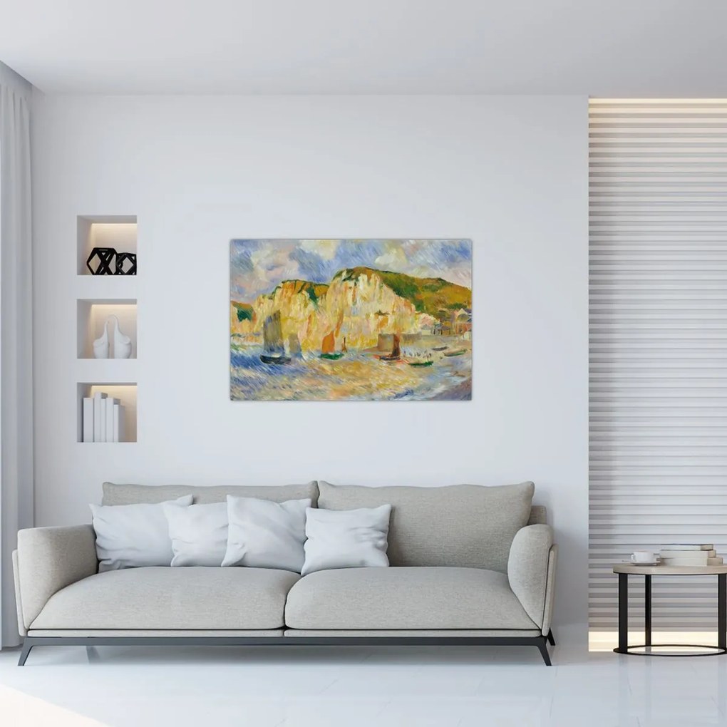 Tablou - Auguste Renoir, Sea and Cliffs, reproducere (90x60 cm)