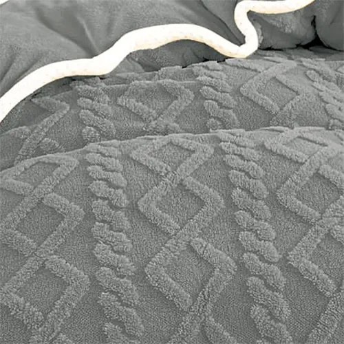 Lenjerie de pat 2 persoane, cocolino, groasa, uni, 4 piese, SPUC07